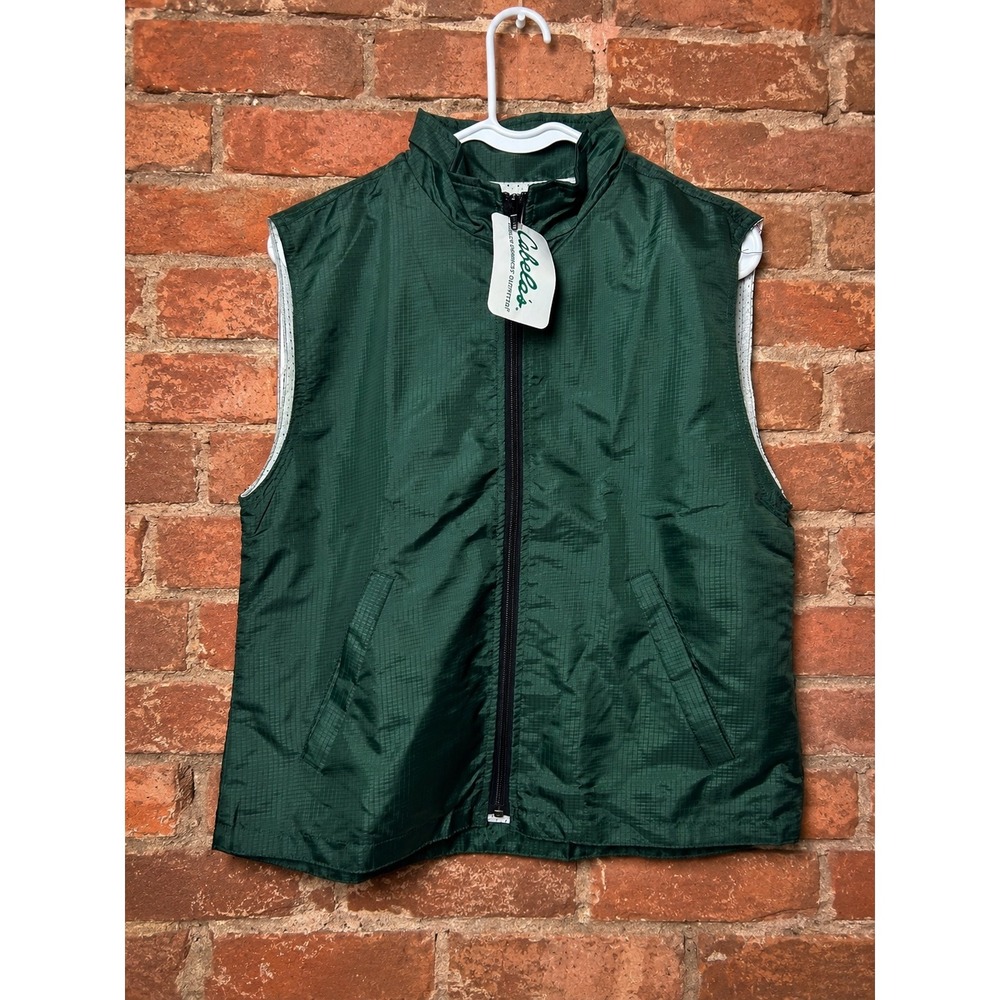 NWT Cabelas Mens Ripstop Nylon Vest Fishing Mesh Hunting Utility M Gorcpore